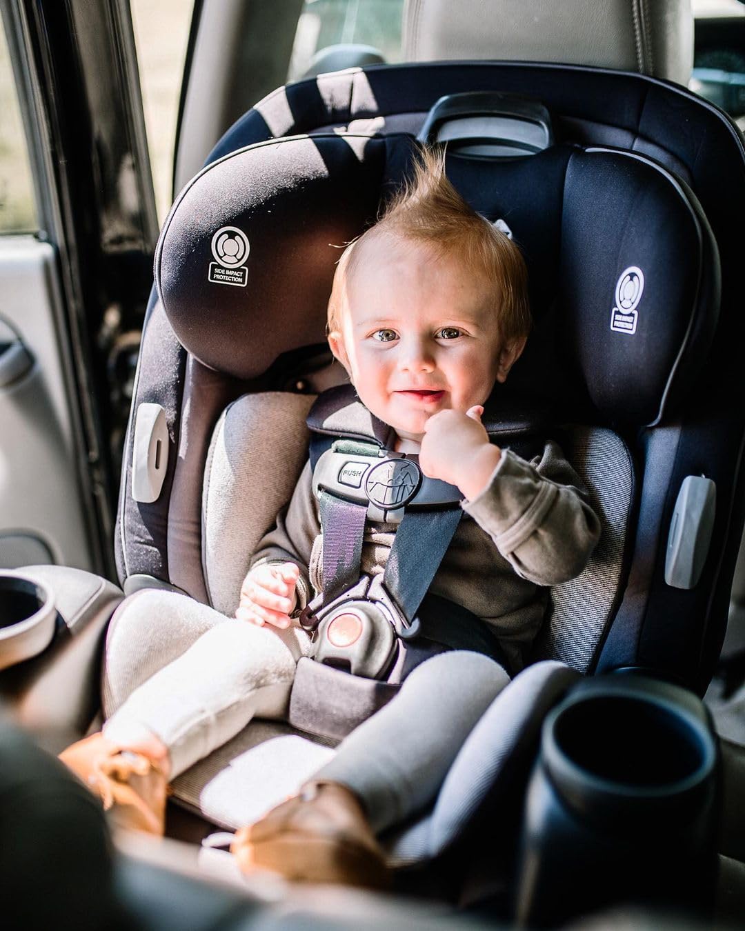 Safety 1st Crosstown DLX All-in-One Convertible Car Seat for Infants to Toddlers (10-100 lbs), Lavender - Premium Safety & Comfort for Travel, School & Family Road Trips
