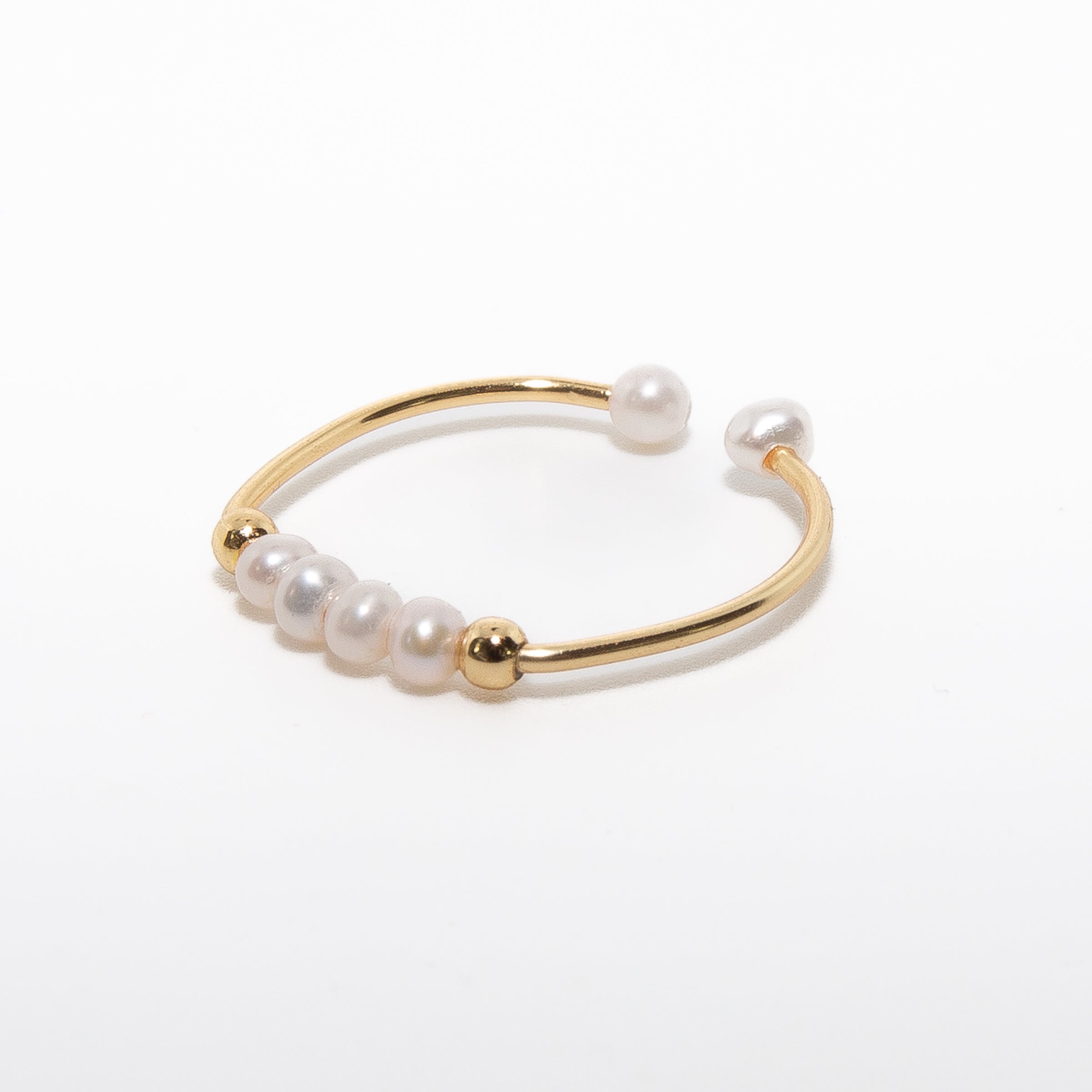 Elegant Gold Filled Pearl Ring for Women - Dainty Stackable Jewelry for Everyday Wear, Date Nights & Special Occasions