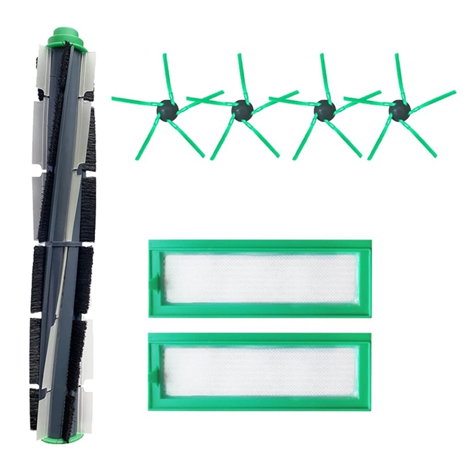 Vorwerk Kobold VR200 VR300 Vacuum Cleaner Replacement Kit - Main Roller Brush, Spin Brush & HEPA Filter Accessories (Purple) | Compatible with All Floor Types for Deep Cleaning