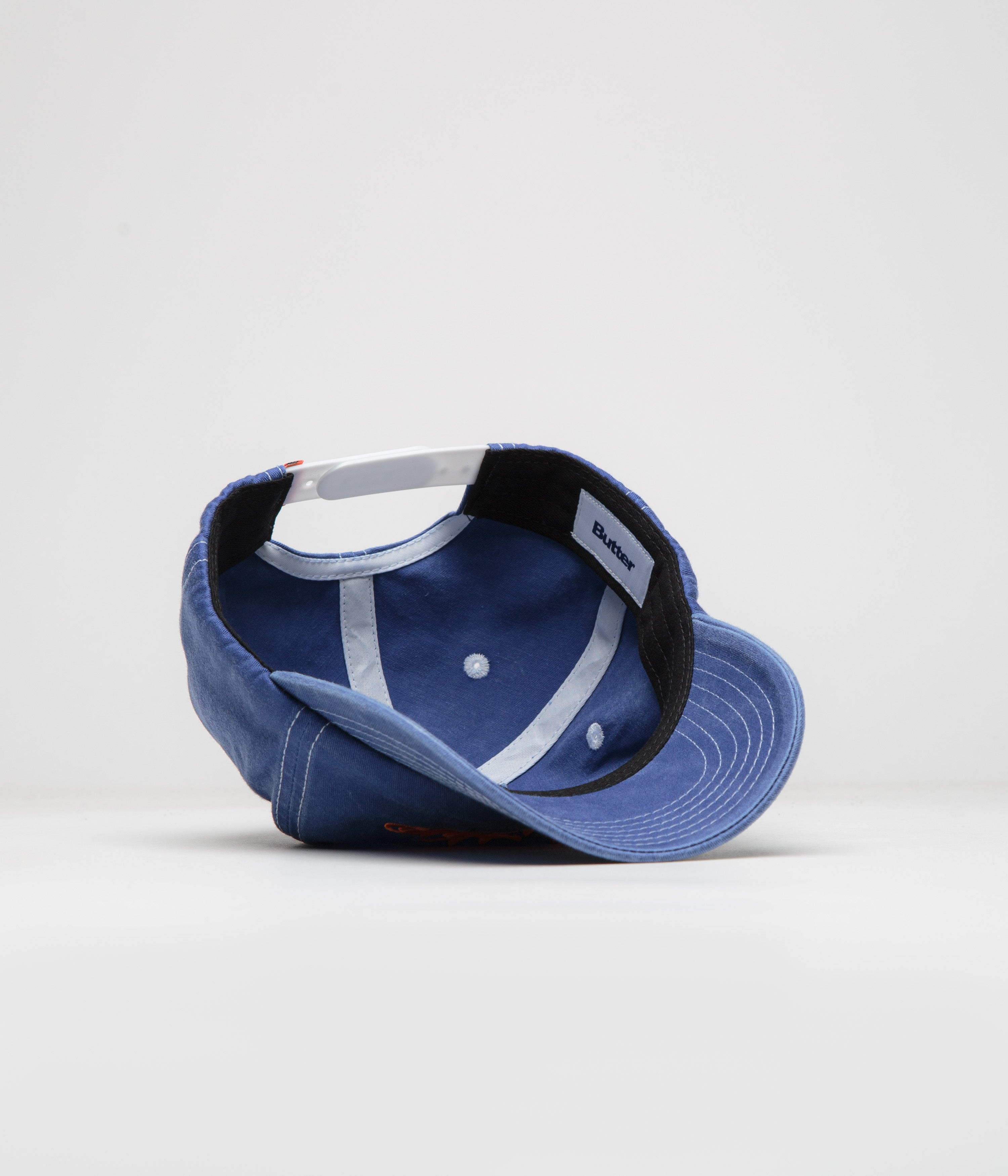Butter Goods Jive Pinch Front Cap - Ocean Blue Adjustable Dad Hat for Men & Women - Perfect for Outdoor Activities, Sports, and Casual Wear