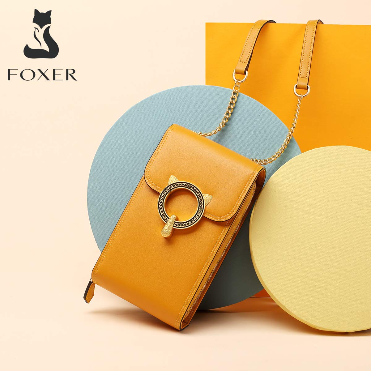 Genuine Leather Crossbody Phone Purse for Women - Stylish Cowhide Leather Crossbody Bag with Phone Pocket - Perfect for Daily Use, Travel & Shopping