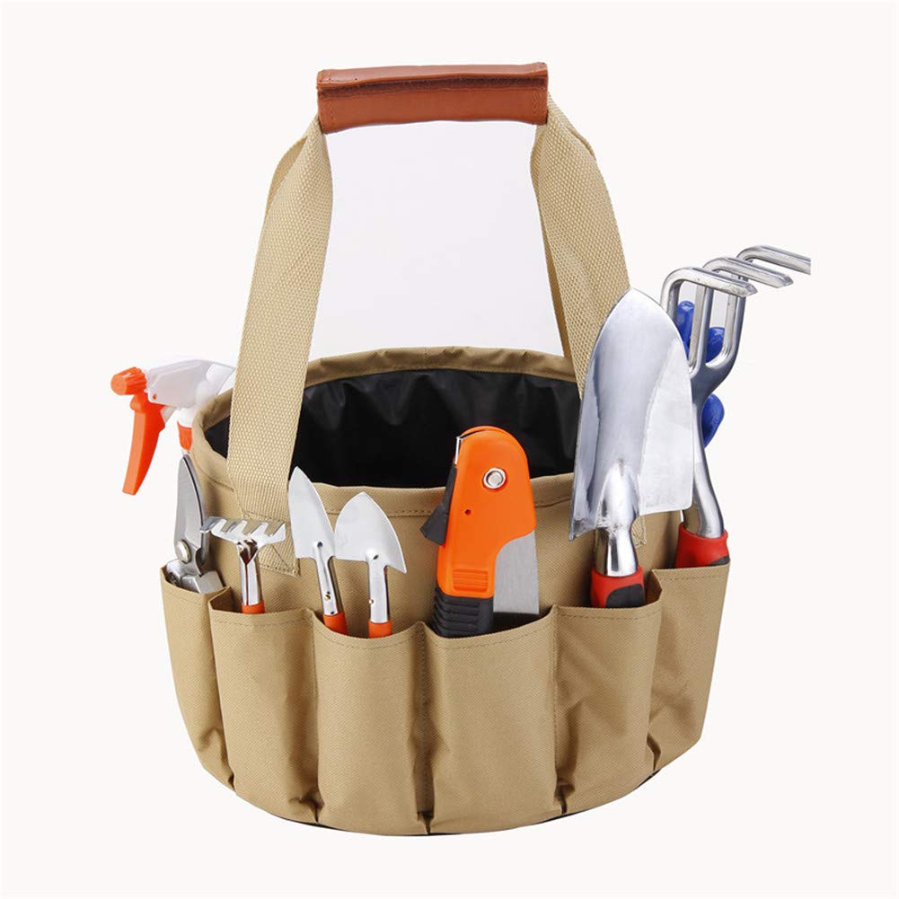 10-Piece Garden Tools Set with Rubber Handle - Trowel, Rake, Pruner, Shears & Sprayer - Durable Hand Tools with Carrying Case - Perfect Gardening Gifts for Women - Ideal for Home Gardening, Landscaping & Outdoor Planting Projects