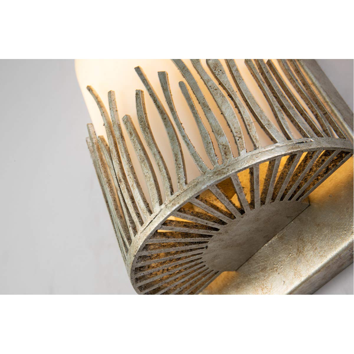 Lucas & McKearn BB90610S-1 Modern Bathroom Vanity Light Fixture - Brushed Silver Finish for Bathroom Mirror Lighting, Perfect for Home Decor & Renovation