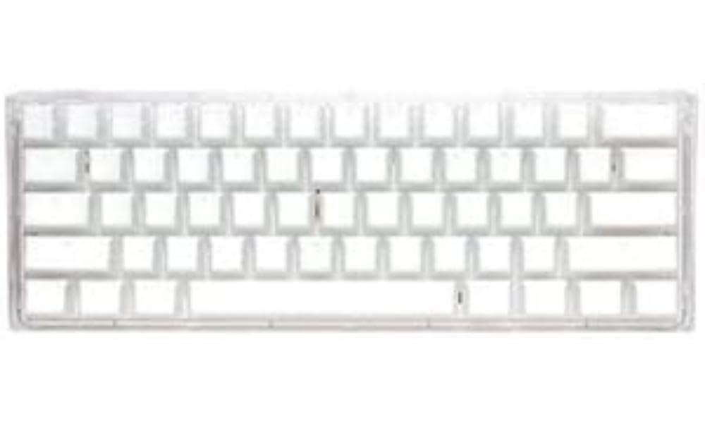 Ducky One 3 Aura White Mini 60% RGB Mechanical Gaming Keyboard - Cherry MX Silver Switches for Esports, Typing & Office Work