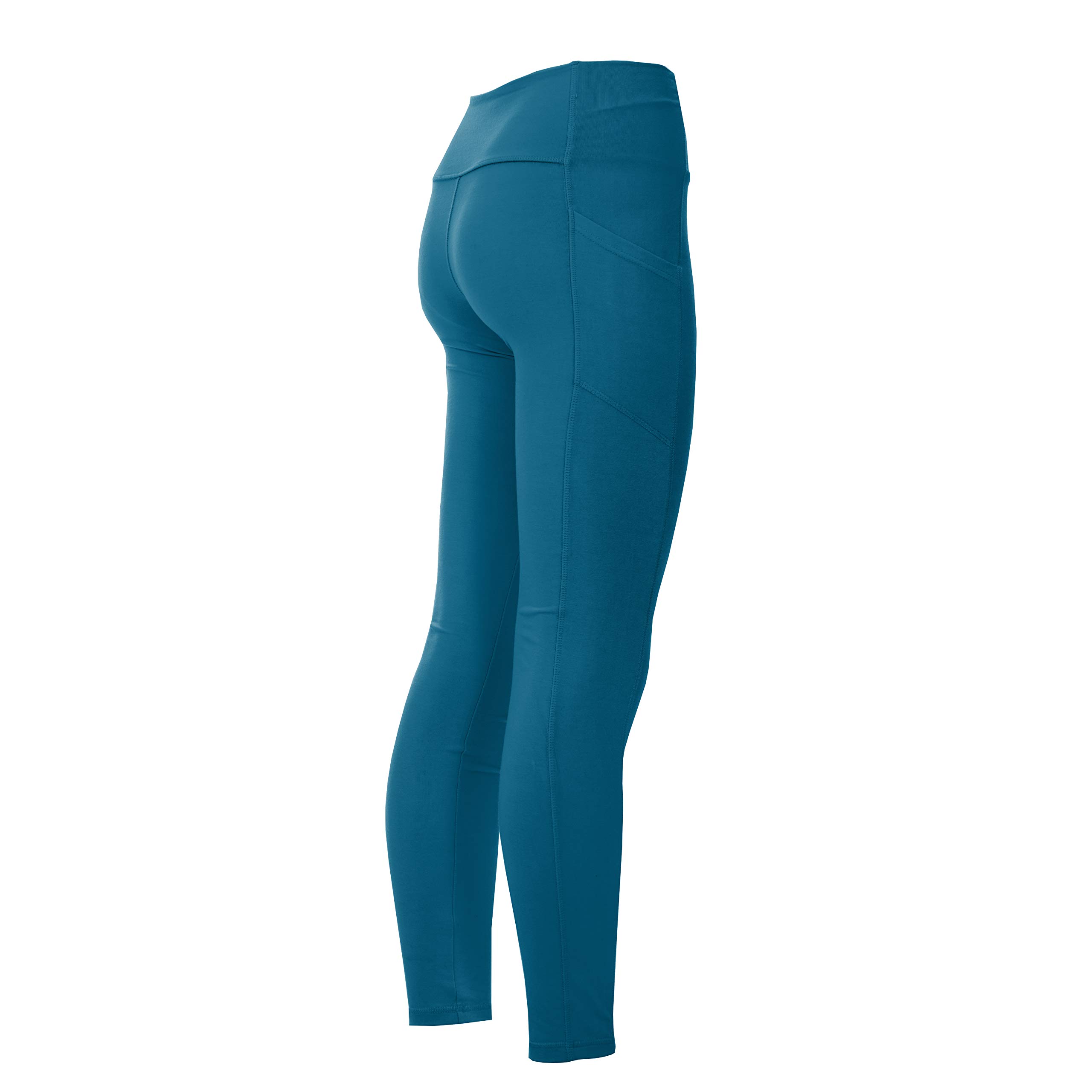KICKEE Women's Solid Luxe Leggings with Pockets - Soft High Waisted Yoga Pants, Stretchy Compression Workout Leggings for Running, Gym & Lounge | Perfect for Yoga, Pilates & Everyday Wear