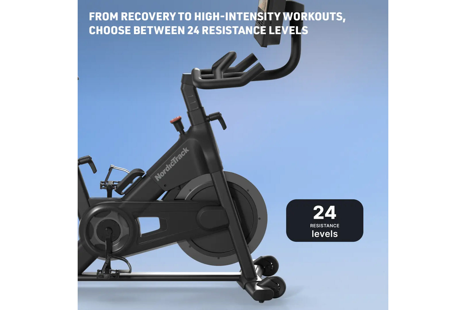 NordicTrack NEW S24 Studio Bike - Premium Indoor Cycling Bike for Home Workouts - Perfect for Cardio, HIIT & Spin Classes
