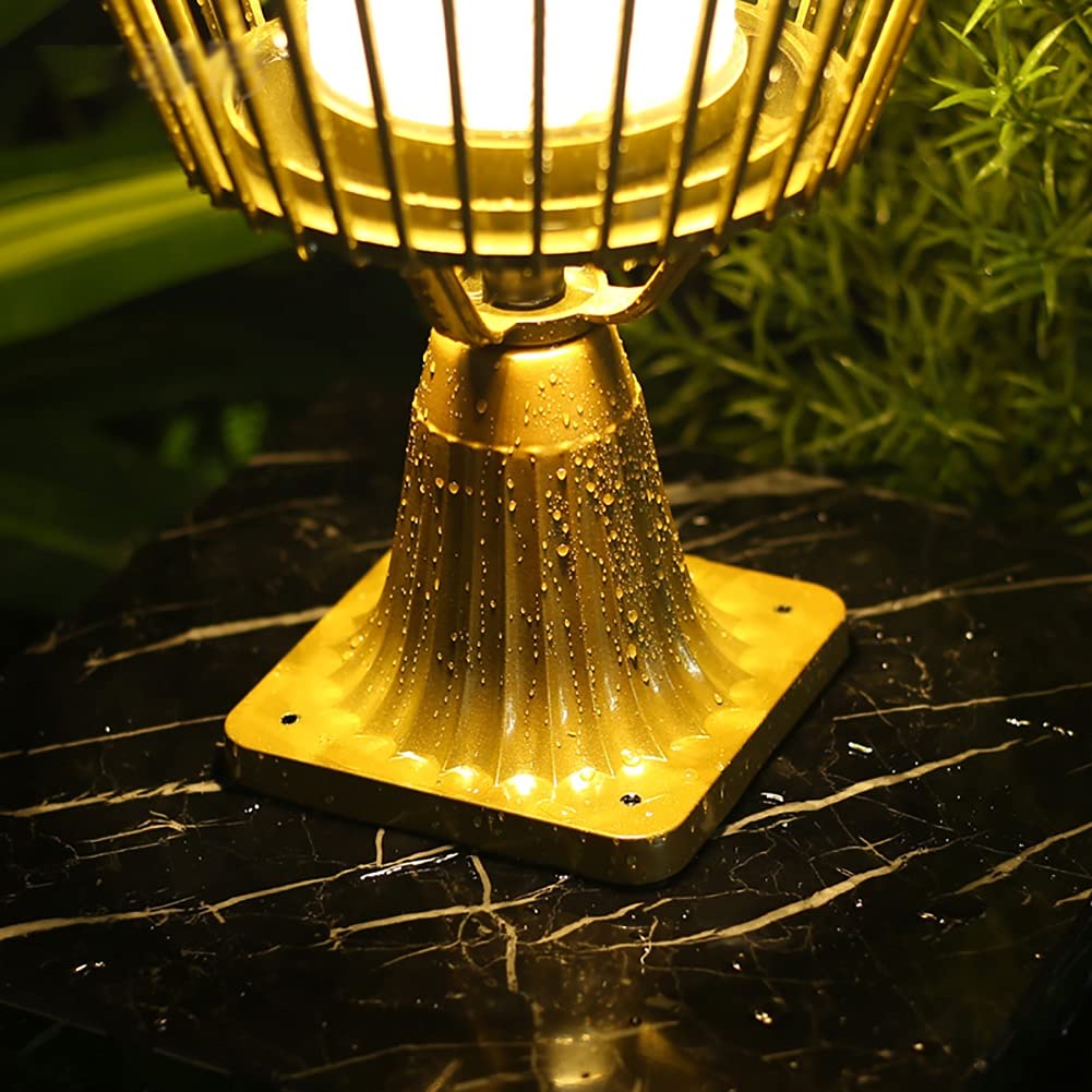 Solar Post Cap Lights Outdoor - Waterproof LED Deck Post Lighting, Warm White Garden Lamp for Patio, Fence, Villa & Gate Pillars | Modern Solar-Powered Landscape Lighting for Pathways, Driveways & Outdoor Decor