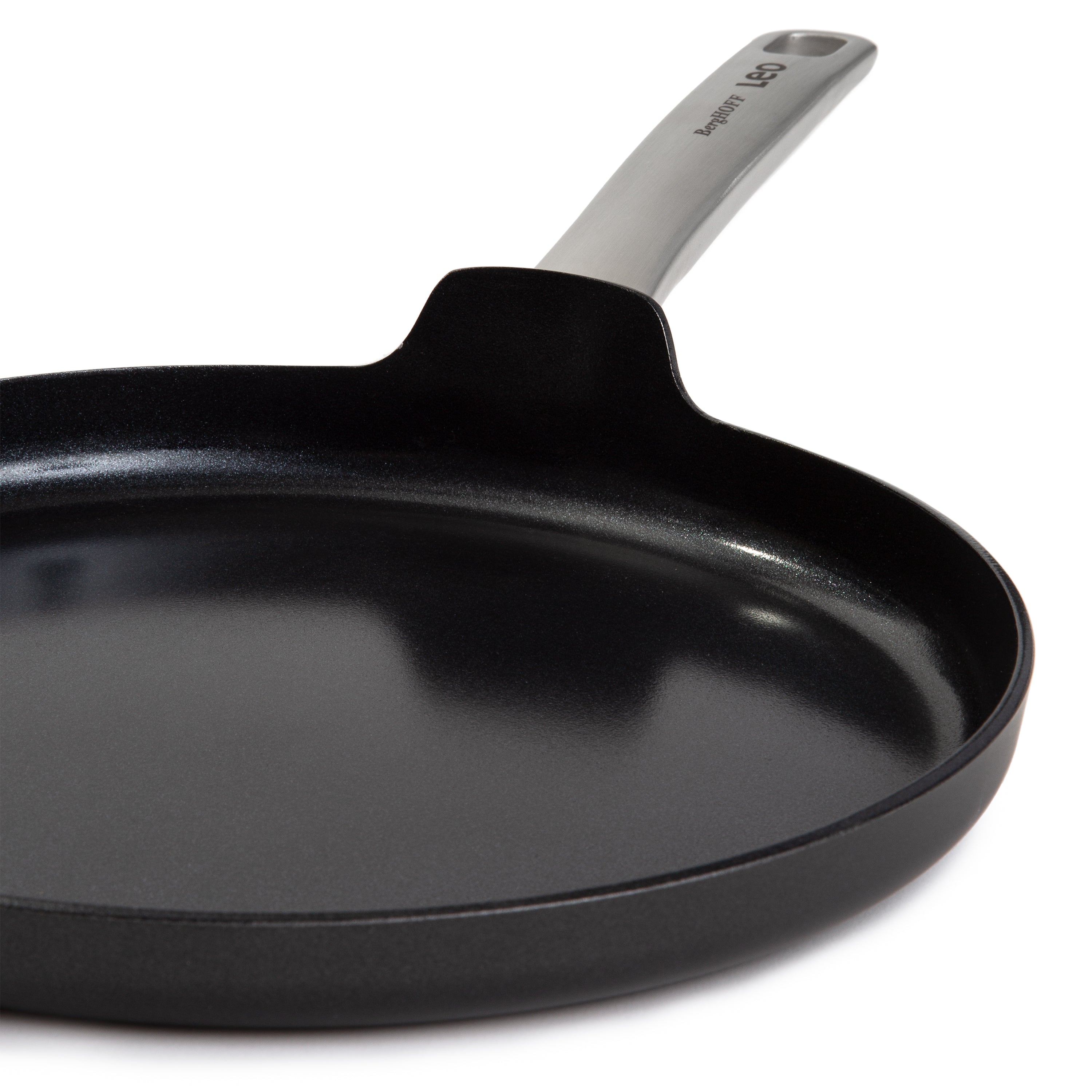 BergHOFF Leo Graphite 3-Piece Nonstick Ceramic Cookware Set | Eco-Friendly Recycled Material | Perfect for Sautéing, Frying & Healthy Cooking