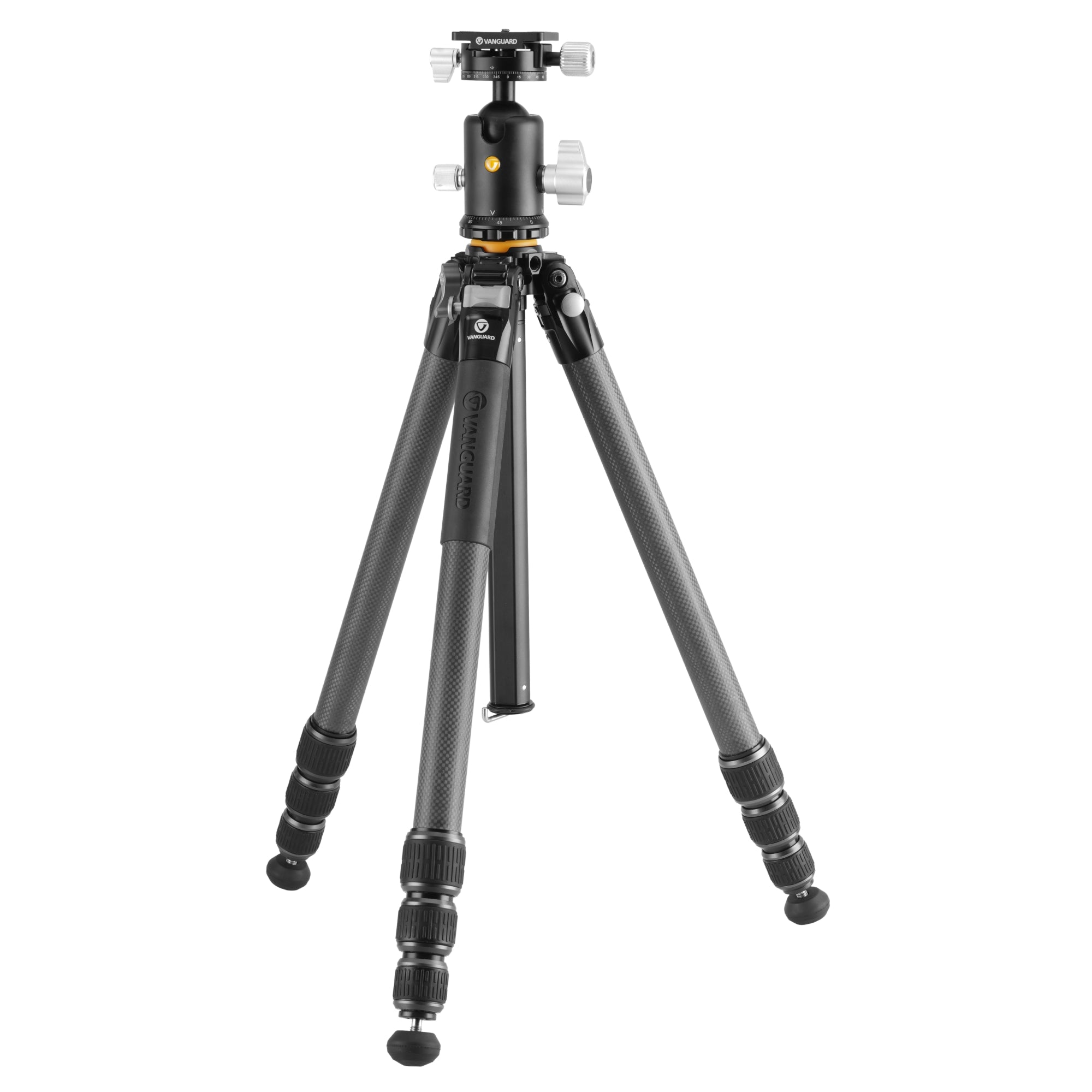 VEO 5 304CB 250S Carbon Fiber Tripod with Dual Axis Ball Head - Professional Camera & Smartphone Tripod for Travel, Photography & Vlogging