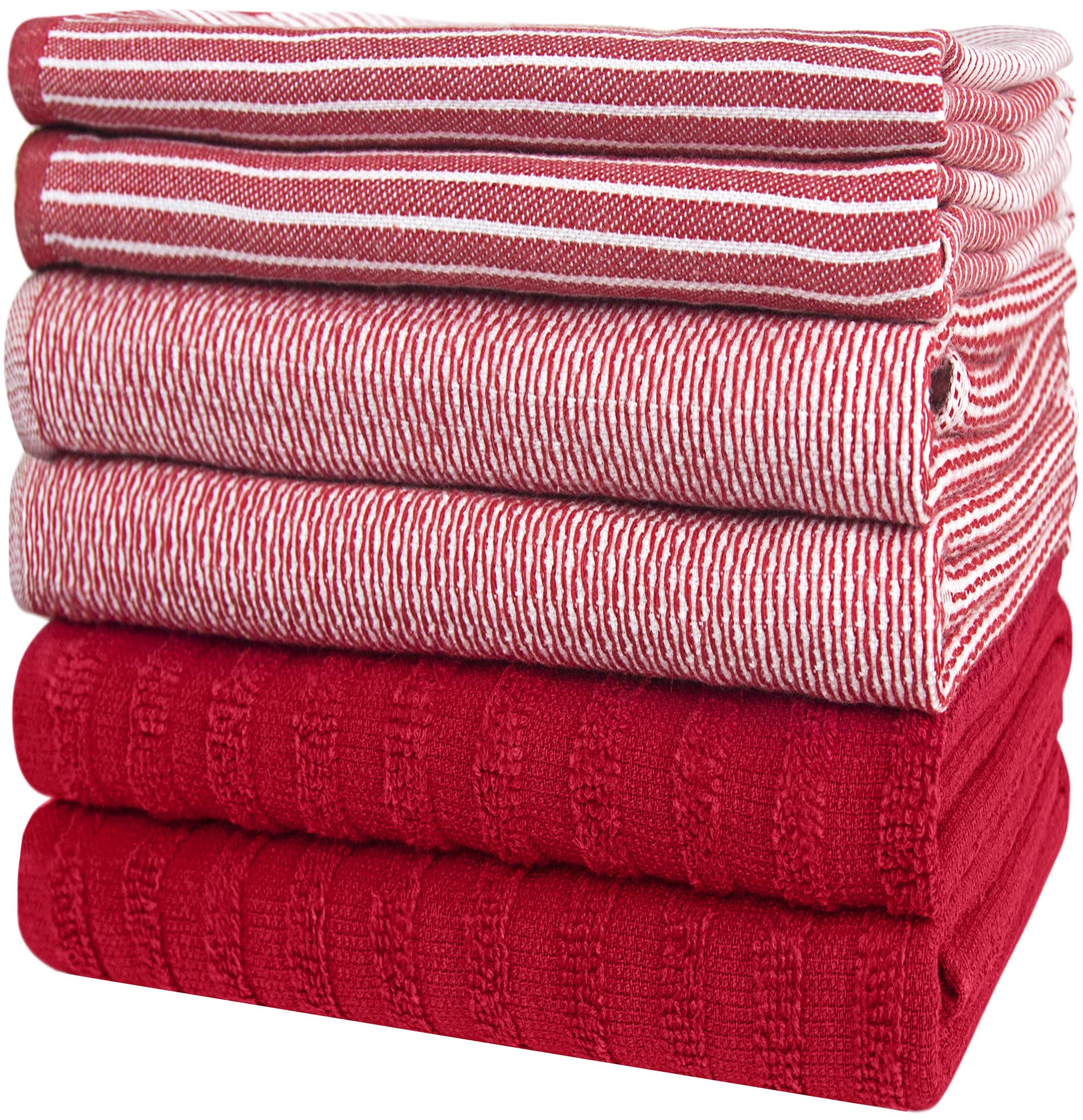 Premium Cotton Kitchen Towels Set (6 Pack) - 20