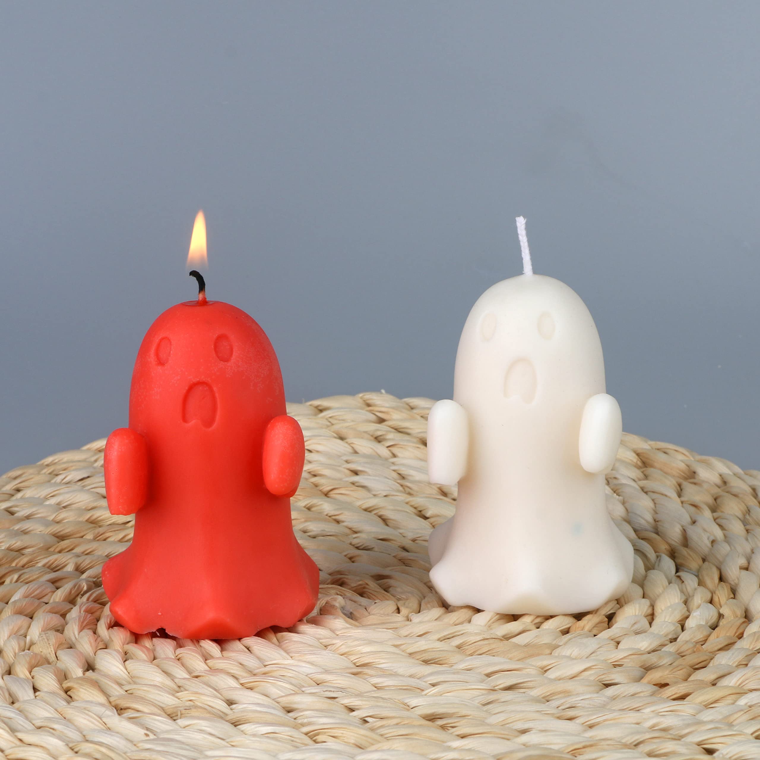 Premium MILIVIXAY Ghost Silicone Molds for Resin Casting - Halloween Candle Molds, DIY Home Decor & Craft Projects - Perfect for Spooky Decorations, Resin Art, and Seasonal DIY Crafts