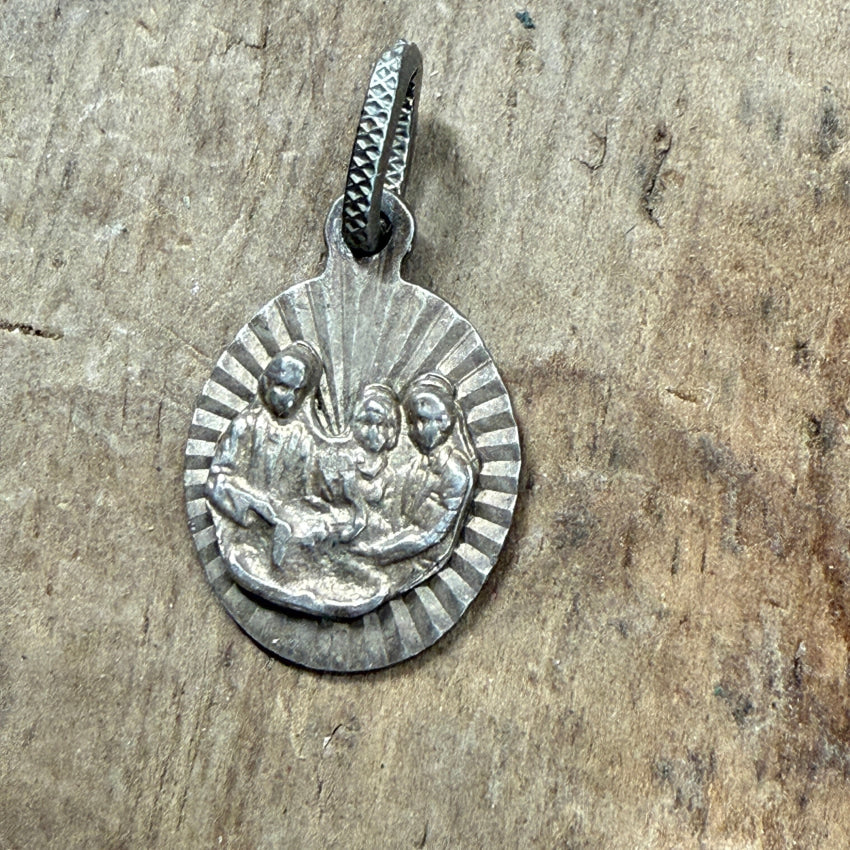 Tiny Sterling Silver Devotional Pendant - Elegant Religious Necklace Charm for Women - Perfect for Daily Wear, Church, Prayer & Spiritual Gifts