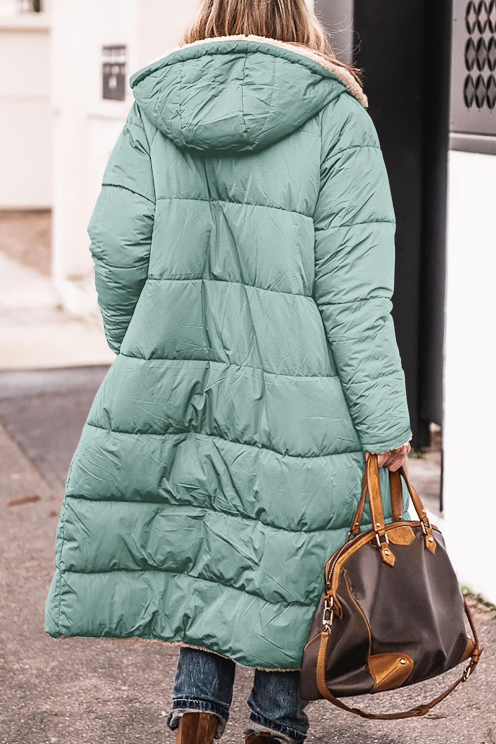 PRETTYGARDEN Women's Oversized Shearling Fleece Long Winter Coat Jacket 2025 - Warm Fashion Outerwear for Cold Weather, Snow Days & Street Style