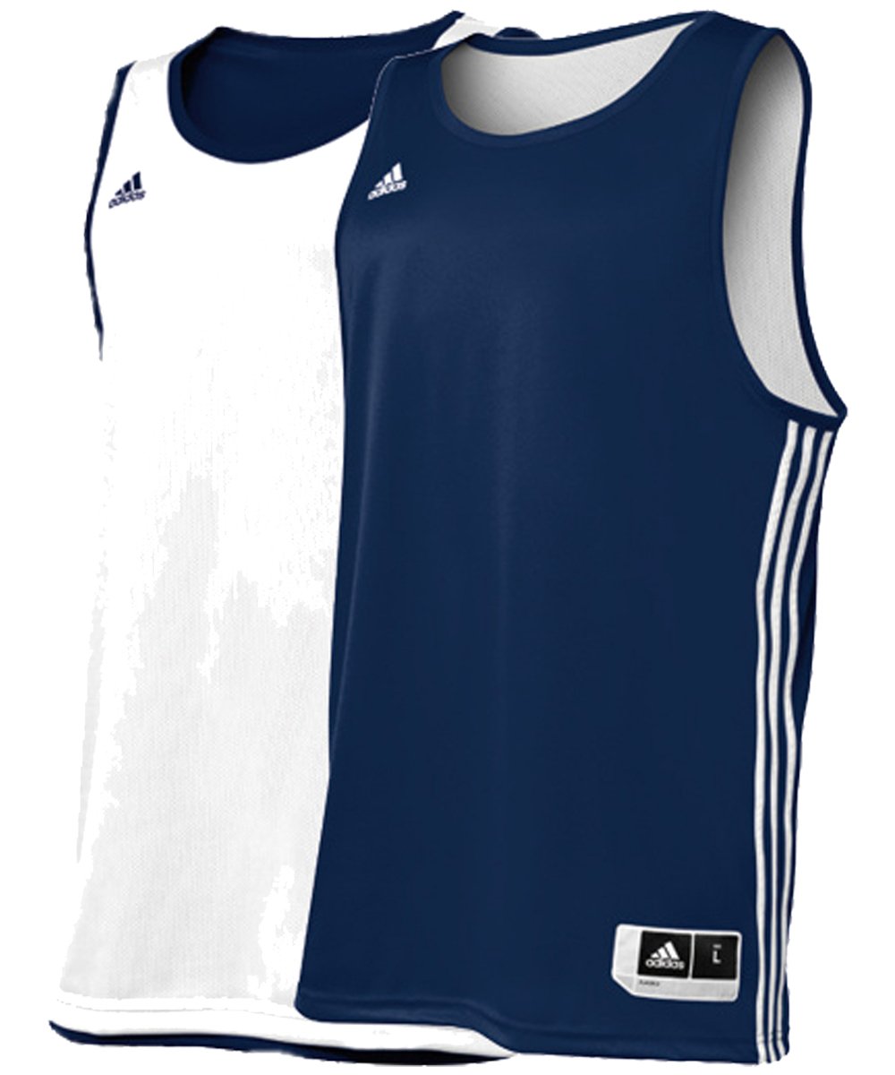 Adidas Men's Reversible Basketball Jersey - Breathable Mesh Practice Shirt for Training & Games - Perfect for Indoor/Outdoor Basketball Sessions & Team Sports