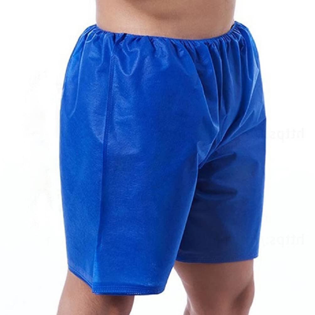 20 Pack Men's Breathable Cotton Underwear Shorts - Comfortable Boxer Briefs for Daily Wear, Gym & Travel - Blue Spa Foot Bath Underwear Set