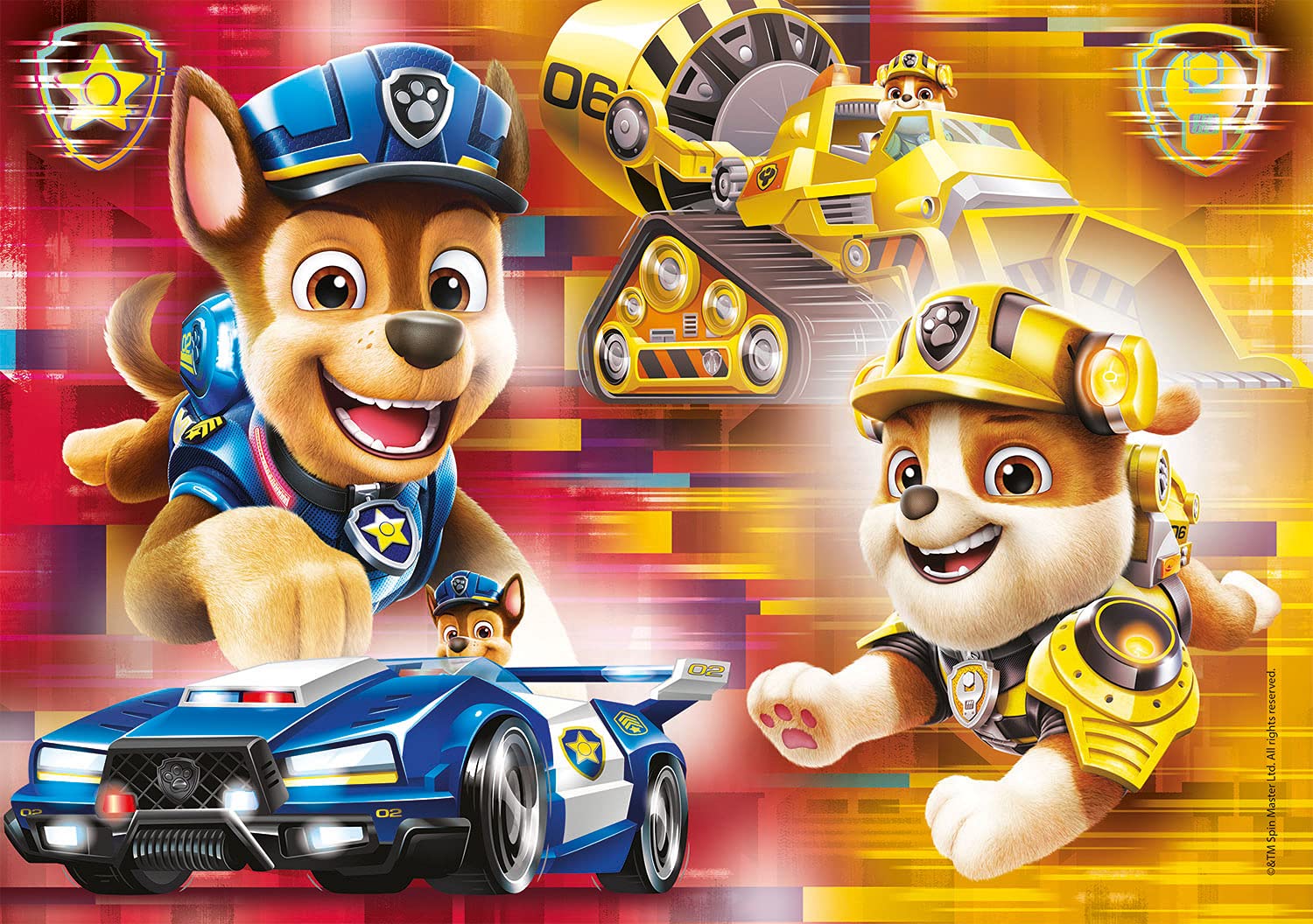 Clementoni Supercolor Puzzle - Paw Patrol The Movie - 2x20 Pieces (2 Puzzles of 20 Pieces Each) - Made in Italy, Kids Puzzle for 3 Year Olds, High-Quality Cardboard Puzzle for Toddlers - Perfect for Birthday Gifts, Early Learning & Family Game Night