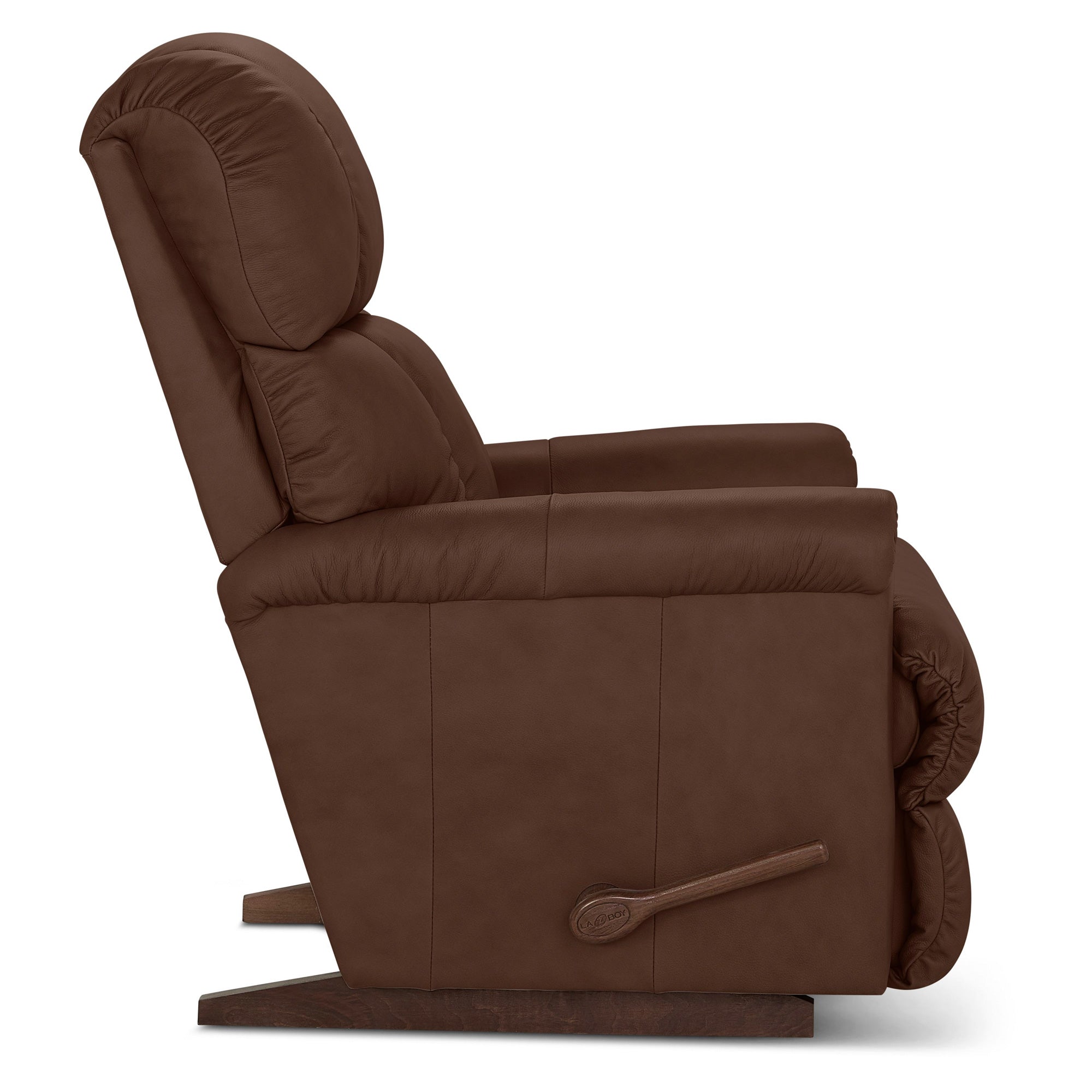 Premium Leather Rocker Recliner Chair - Ergonomic Comfort for Living Room, Home Theater & Nursery - Brown Genuine Leather Power Lift Reclining Chair with Massage & Heat Function