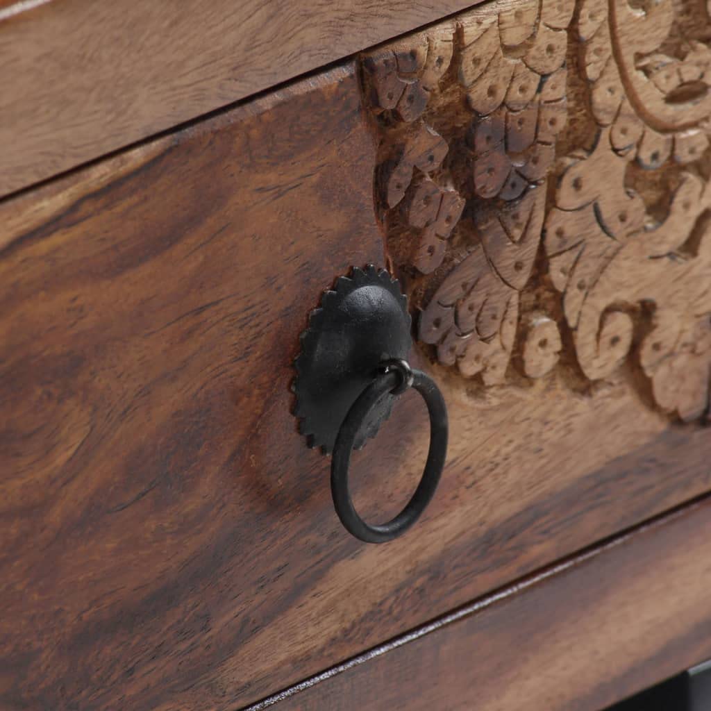 **Handmade Solid Sheesham Wood Coffee Table - 35.4