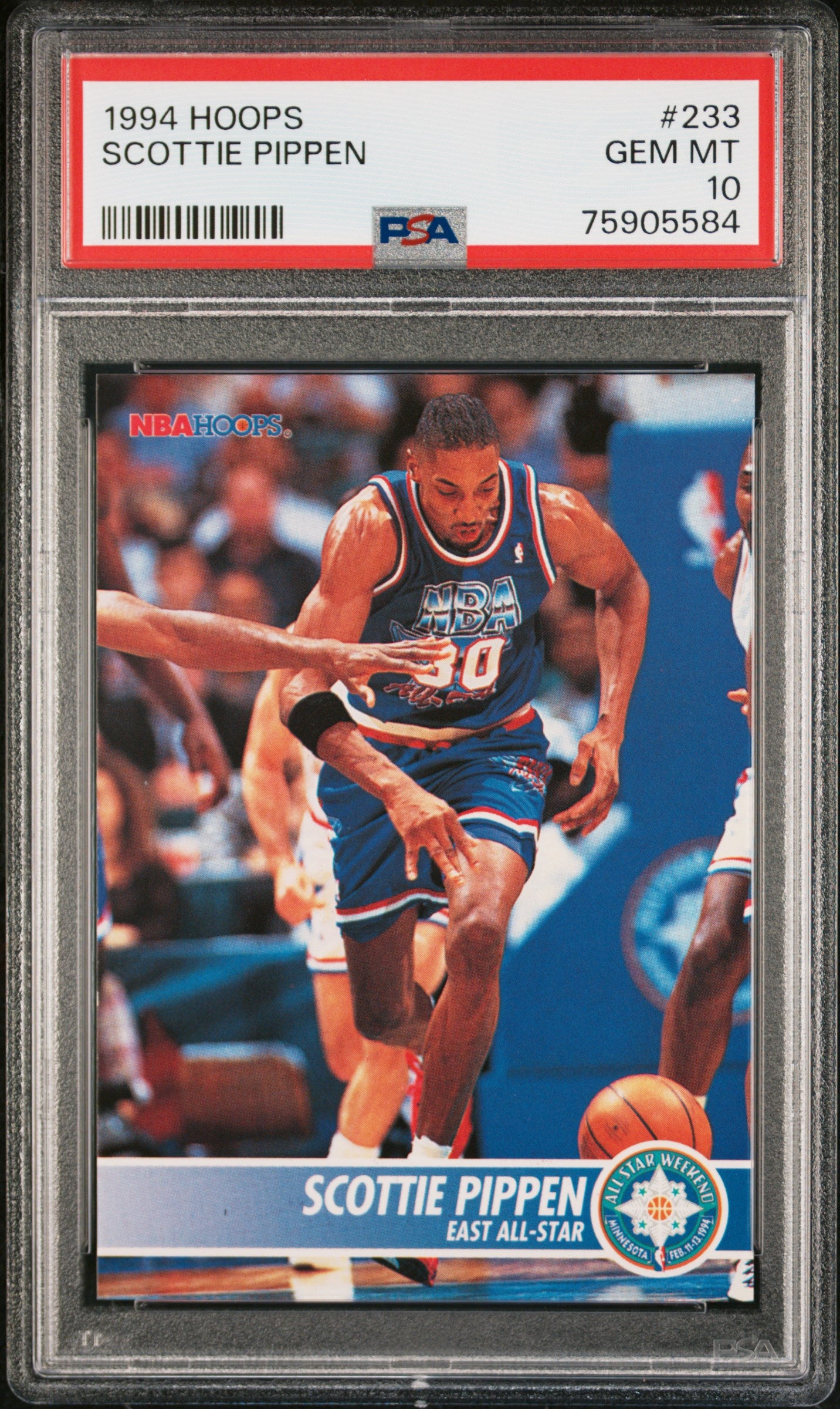 1994 HOOPS SCOTTIE PIPPEN #233 PSA 10 GEM MINT Basketball Trading Card - Perfect for NBA Collectors, Sports Memorabilia Enthusiasts & Investment Portfolio