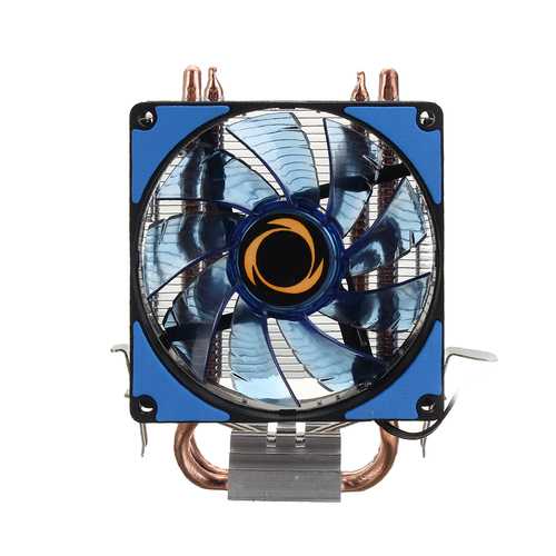 12V Dual LED CPU Cooling Fan Heatsink Radiator 9cm - Compatible with Intel LGA1155X/1151 & AMD Socket - High Performance PC Cooling for Gaming & Workstations