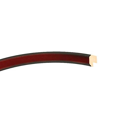 Stylish Oval Beveled Wall Mirror - Rosewood Finish - 22x26 Inches - Elegant Home Decor for Living Room, Bedroom & Entryway - Toronto Inspired Design