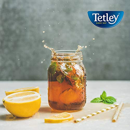 Tetley Black Tea Bags - Premium Iced Tea Blend, Family Size (24 Count, Pack of 6) | Perfect for Summer Drinks, Iced Tea Recipes & Family Gatherings | Packaging May Vary