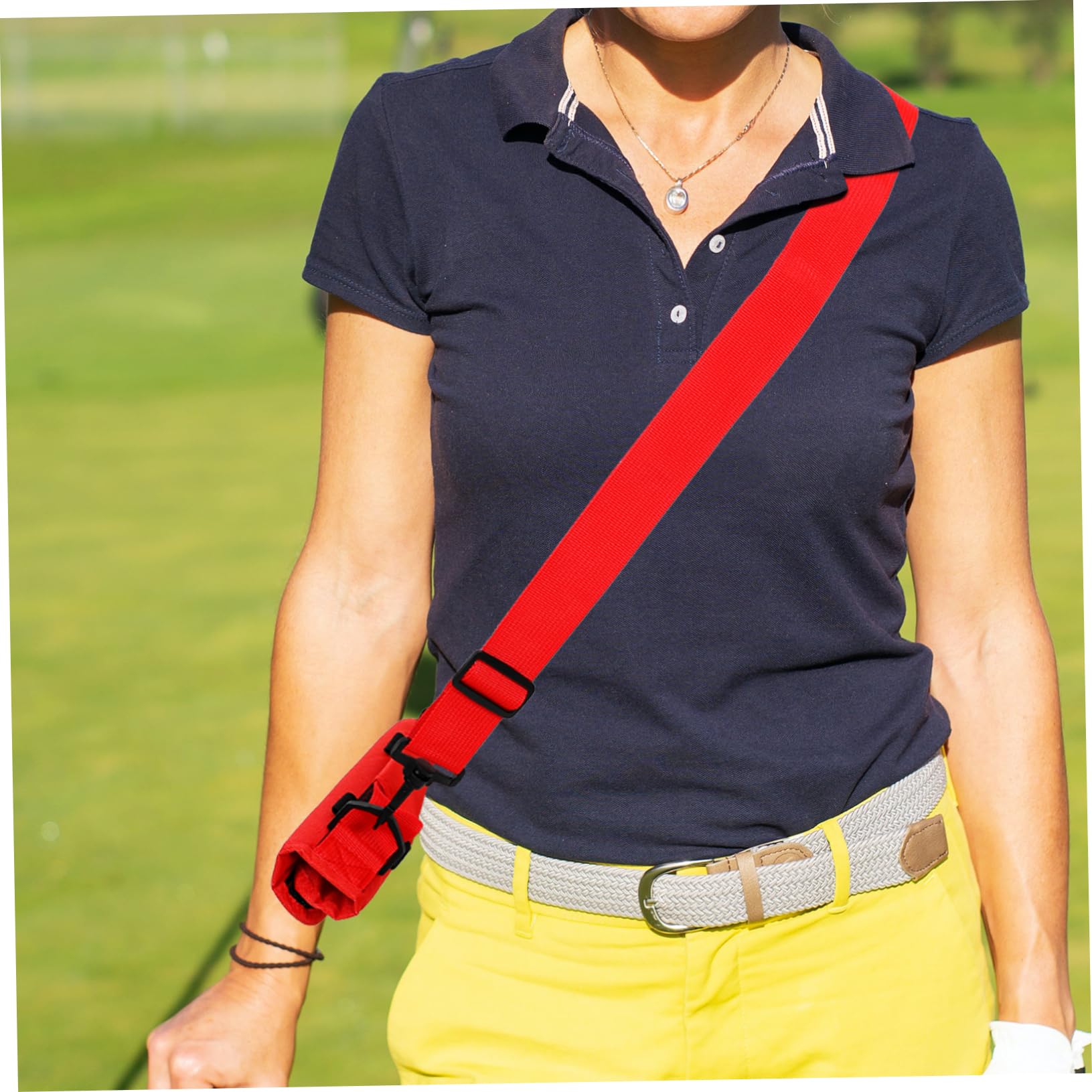 BESPORTBLE Golf Club Carrier - Lightweight Golf Travel Bag with Pouch, Mini Golf Bag for Easy Transport | Perfect for Golf Courses, Travel & Storage (Red)