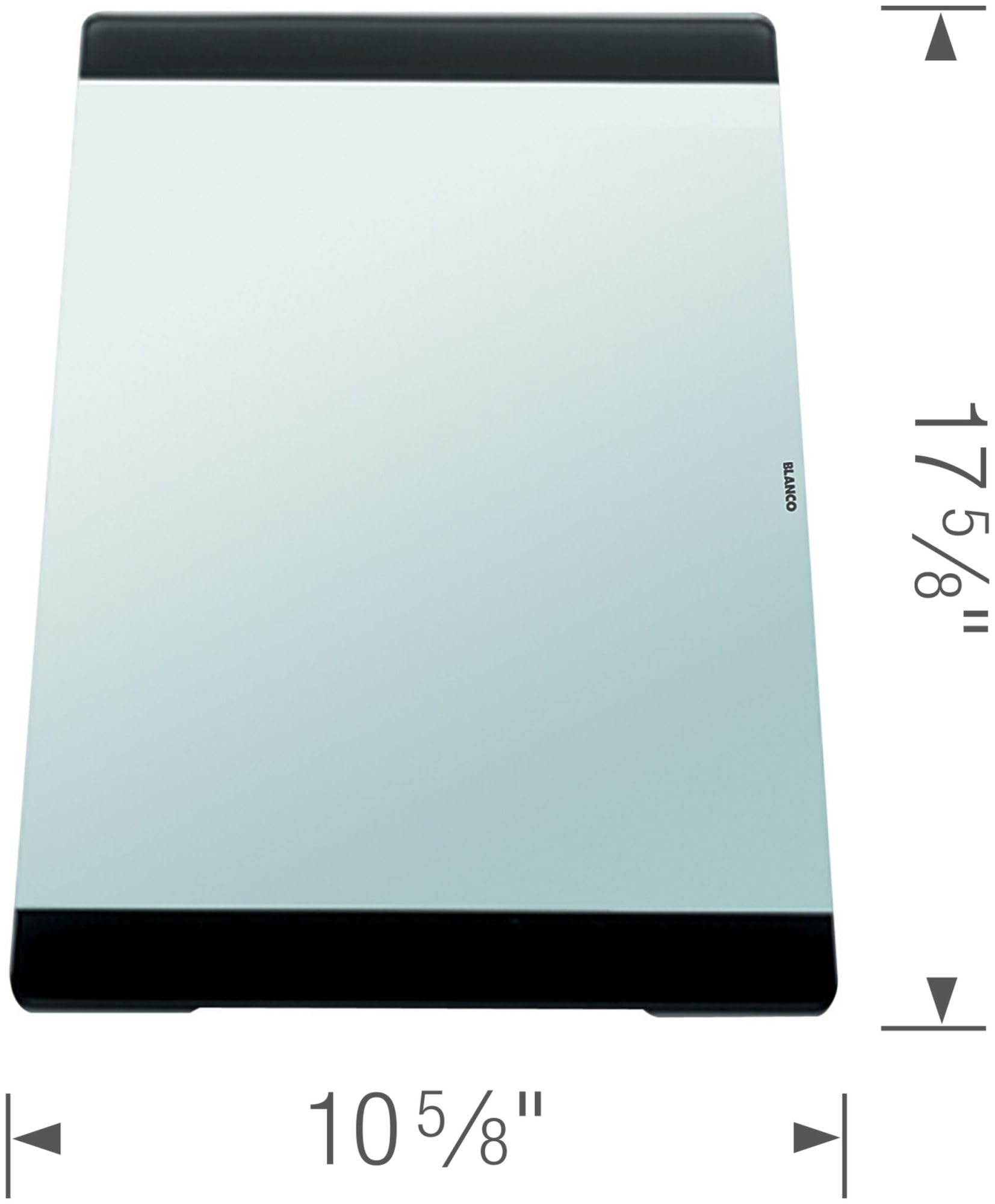 BLANCO 224390 Premium Safety Glass Cutting Board - Shatterproof, Dishwasher Safe - Perfect for Kitchen Prep, Serving & Entertaining
