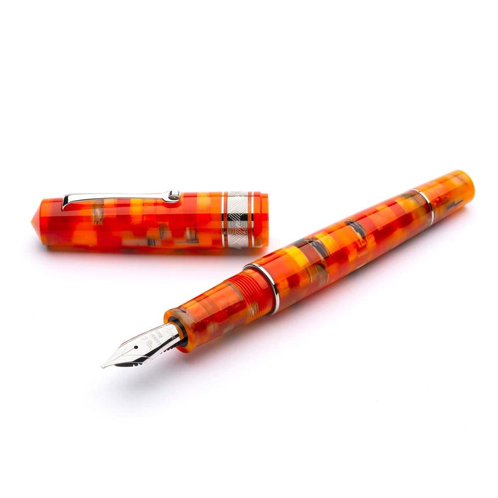 Leonardo Fountain Pen Mosaico - Premium Stainless Steel Pen for Writing, Calligraphy & Collecting - Perfect for Gifts, Office Use & Special Occasions