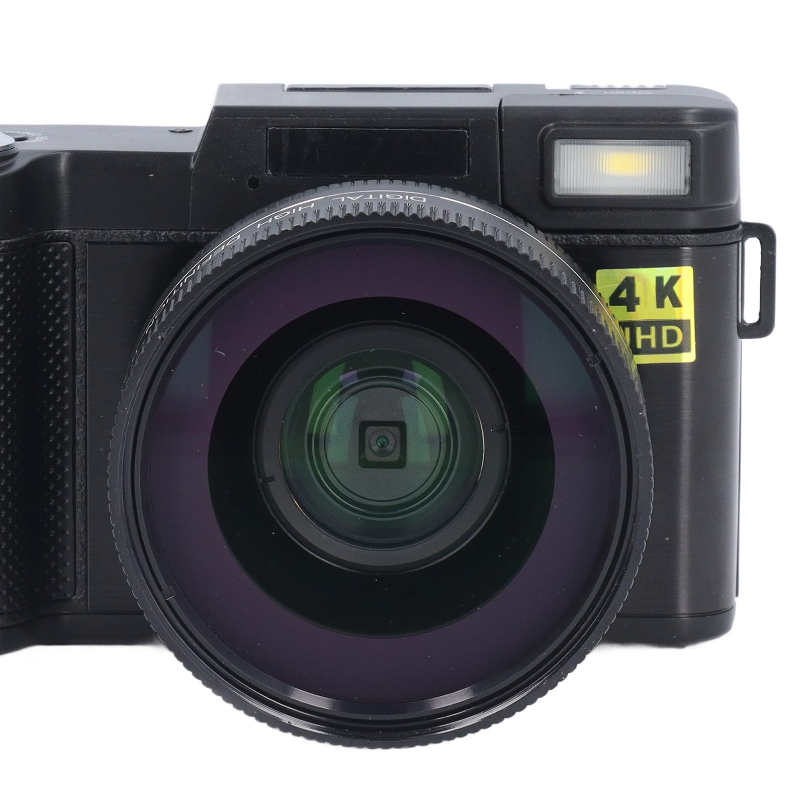 4K HD Digital Camera 48MP with 180° Flip Screen & Auto Focus - 3 Inch LCD Display, 800mAh Rechargeable Battery, Supports 128GB SD Card (Black) - Perfect for Vlogging, Travel Photography & YouTube Content Creation