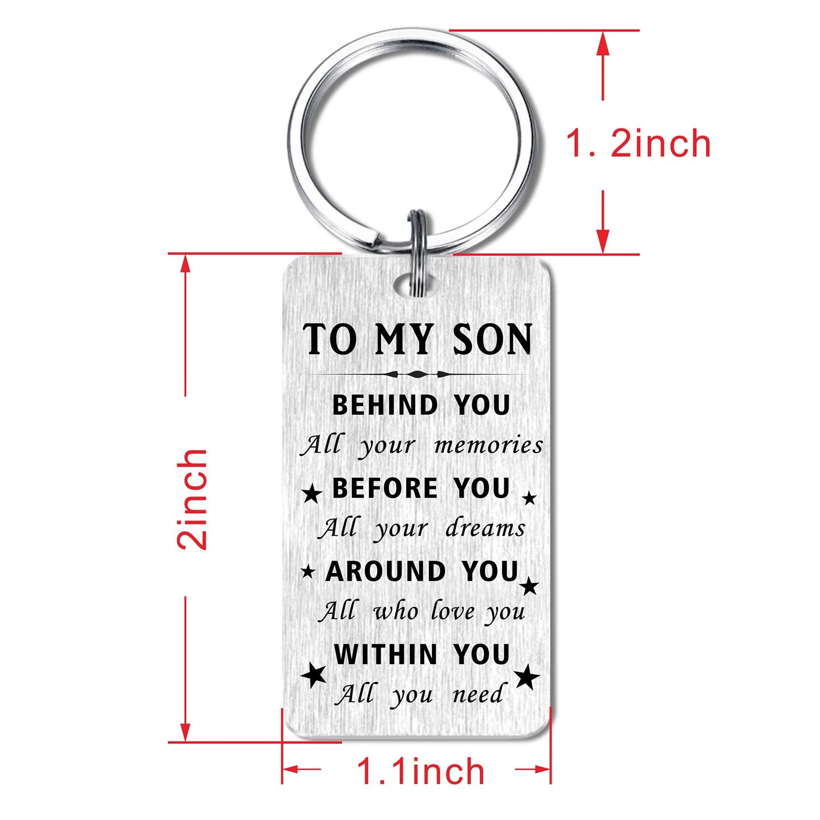 2025 Graduation Gifts - Personalized Class of 2025 Keychain with Inspirational Message - Perfect Graduation Present for High School & College Grads - Great for Commencement, Yearbooks & Memory Keepsakes