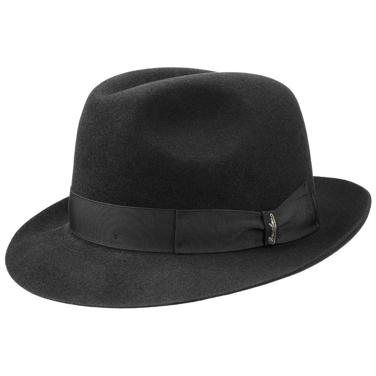 Borsalino Georgio Fur Felt Hat for Men - Classic Winter Fedora with Wide Brim - Perfect for Outdoor Events, Weddings & Cold Weather Fashion