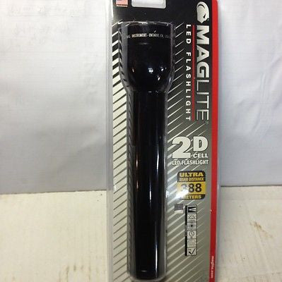 MAGLITE ST2D016 2 D Cell LED Flashlight - Bright, Durable Torch for Camping, Hiking & Emergency Use - Water-Resistant Tool Light
