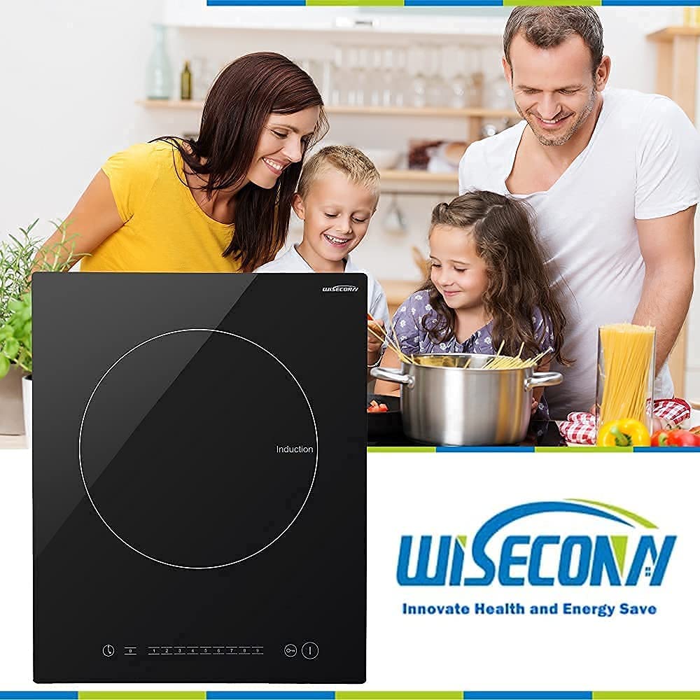 Portable Induction Cooktop 1800W, Single Burner Countertop Stove with Timer & Touch Controls - 120V, 15A, Adjustable Temp/Power, Child Safety Lock - Perfect for Dorms, Apartments, RVs & Small Kitchens (Model I1-05)