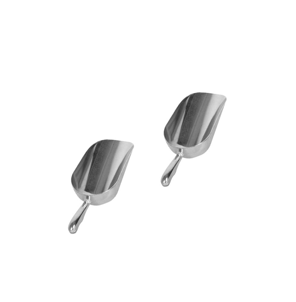 Premium Aluminum Measuring Scoops for Baking, Candy, Pet Food - 2 Pack (5 Oz Each) - Perfect for Baking, Cooking, Pet Feeding & DIY Crafts