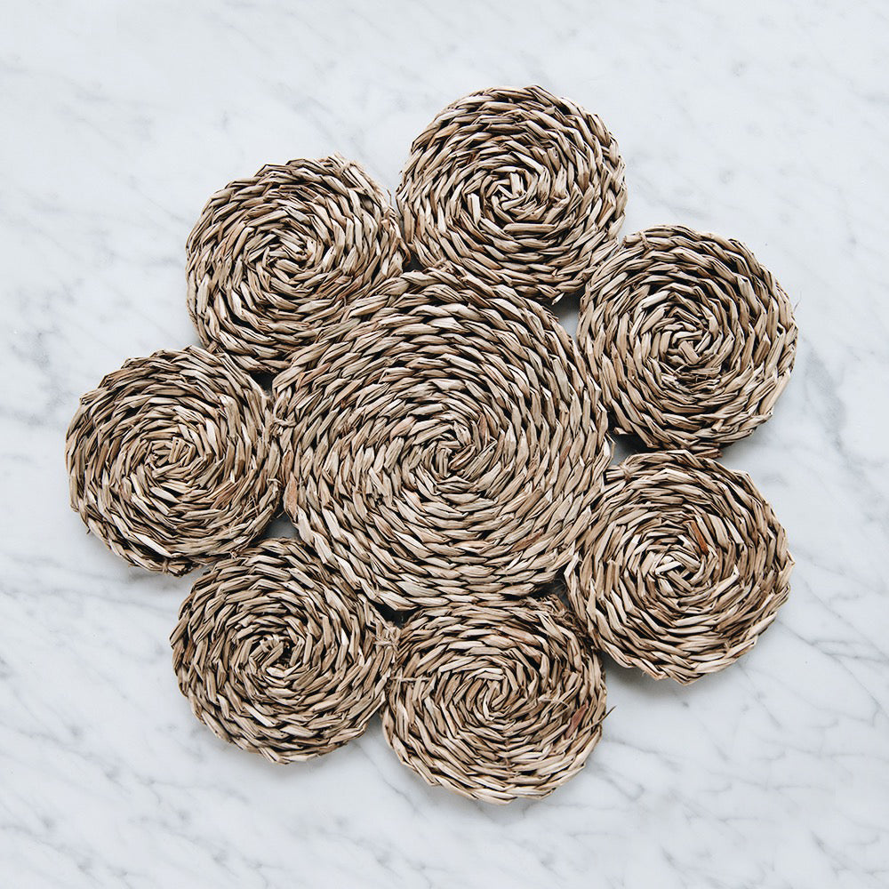 Natural Woven Seagrass Charger Plate - 12