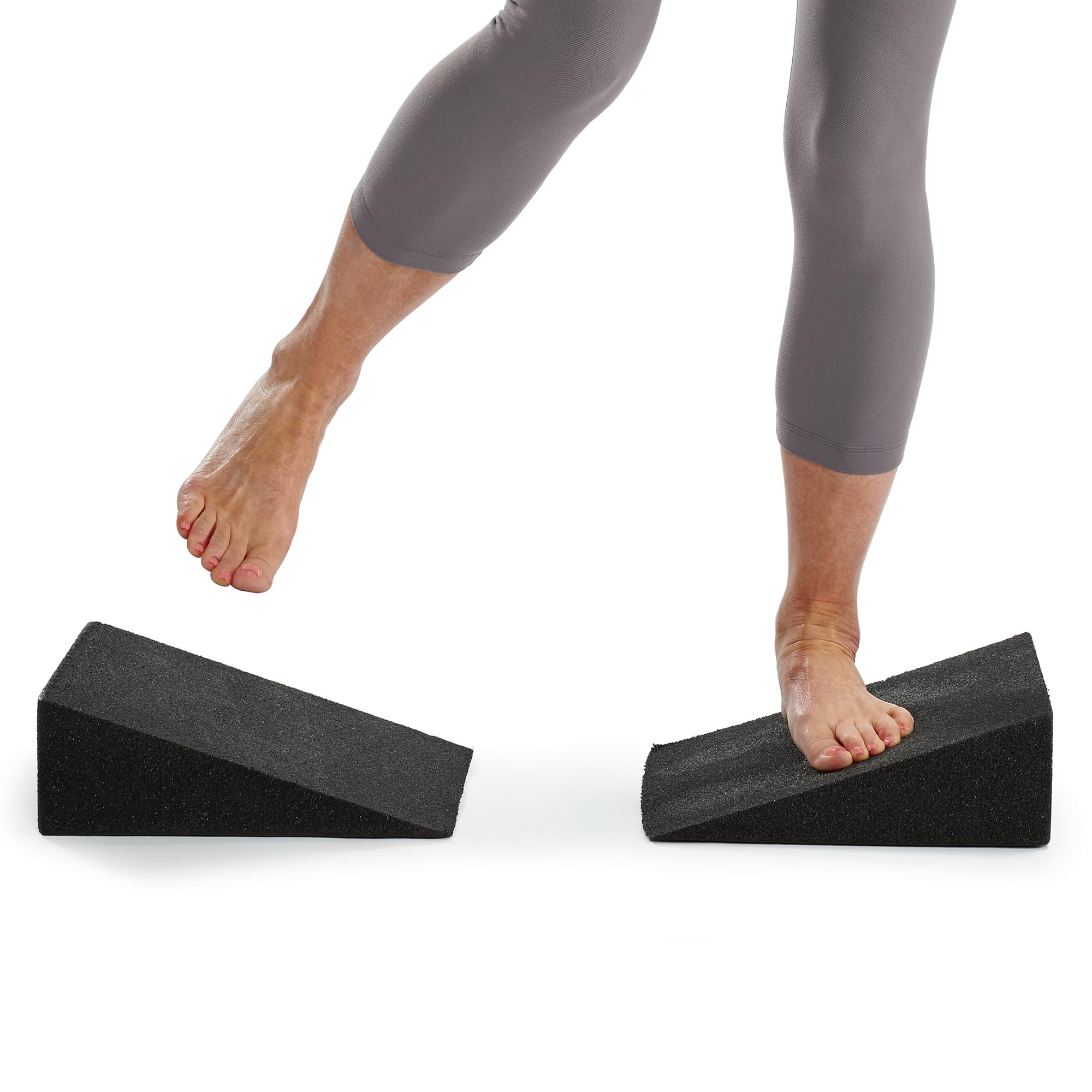 OPTP Slant Board Pair - Foam Wedge Incline Boards for Calf & Ankle Stretching - Physical Therapy Equipment for Achilles Tendonitis, Plantar Fasciitis & Shin Splints - Perfect for Home Workouts, Yoga & Rehabilitation Exercises