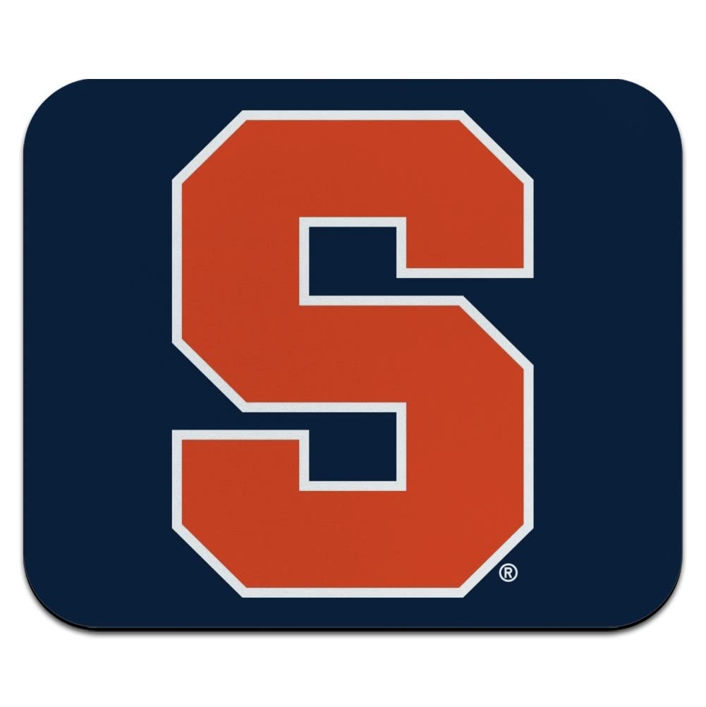 Syracuse University Logo Low Profile Thin Mouse Pad - Non-Slip Rubber Base Gaming Mousepad for Computer, Laptop & Office Use - Perfect for Students, Gamers & Work from Home Setup