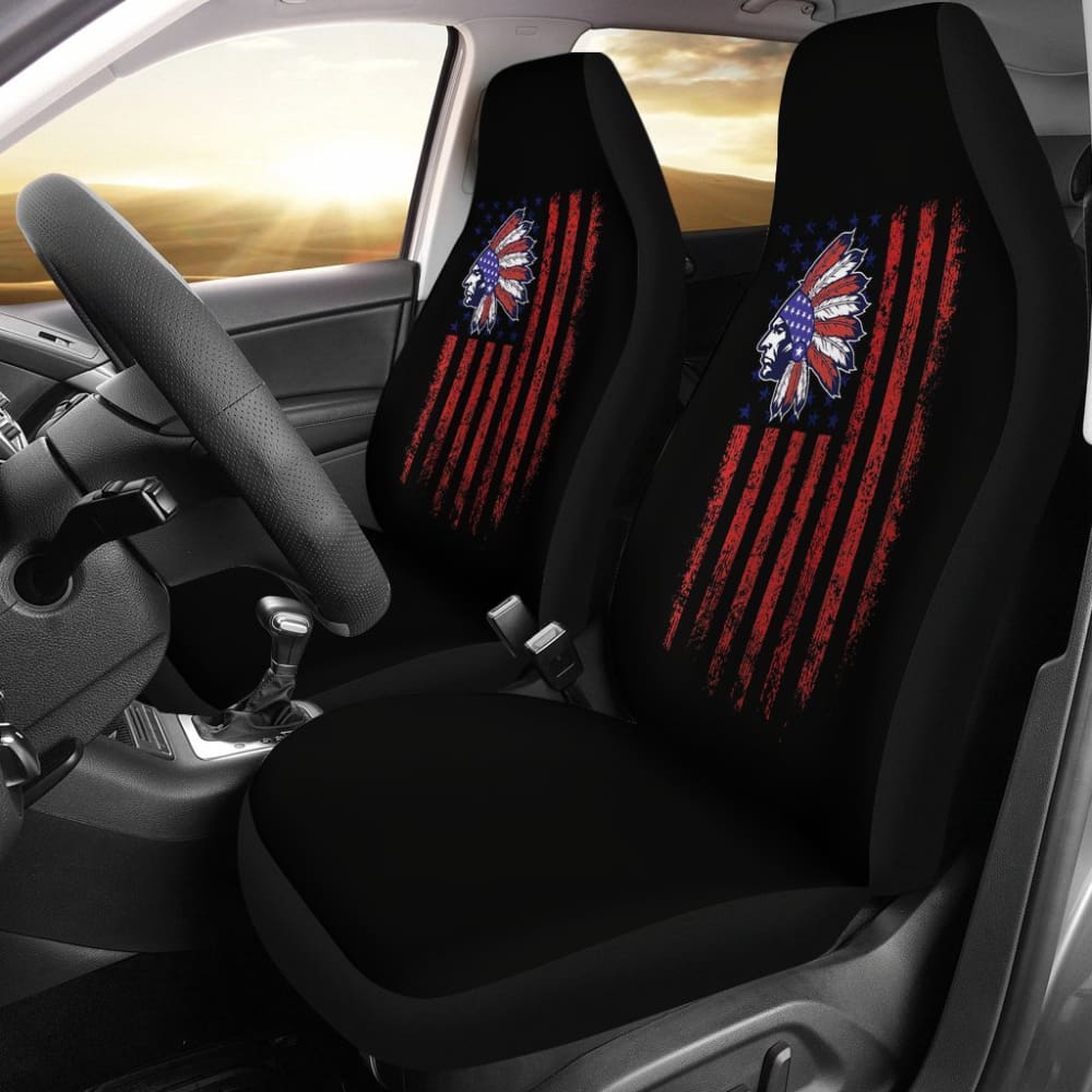 Premium Native American Flag Car Seat Covers - Durable & Stylish for Trucks, SUVs & Cars - Perfect for Road Trips, Daily Commutes & Cultural Pride Display