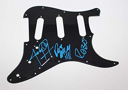 Authentic Signed Misfits Dead Alive! Ebony Fender Stratocaster Electric Guitar Pickguard - Collectible Memorabilia for Music Fans & Rock Enthusiasts - Perfect for Display, Concerts, and Rock Memorabilia Collections