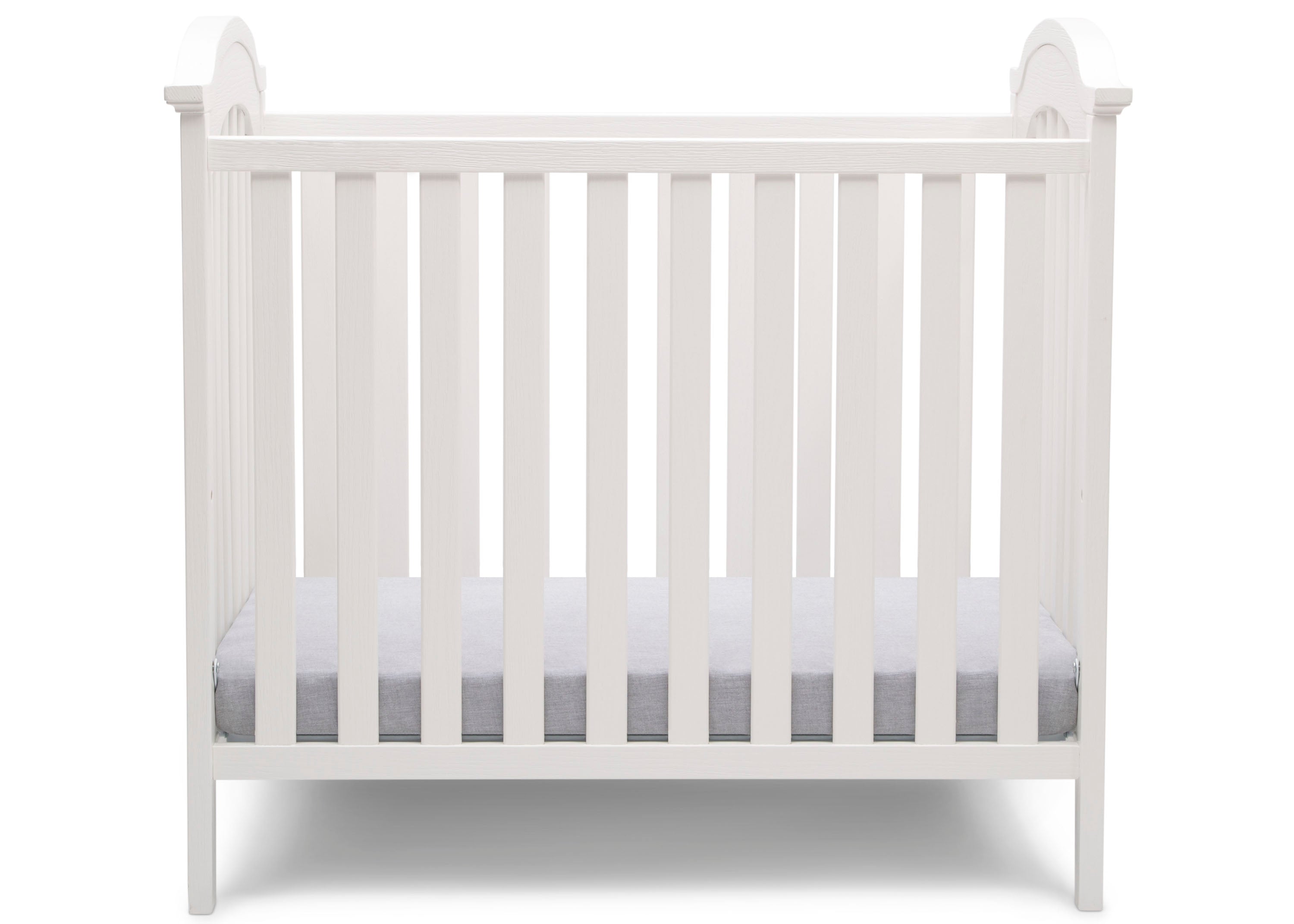 Farmhouse Style Mini Baby Crib with 2.75 Inch Mattress - Portable Nursery Bed for Newborns & Toddlers - Perfect for Small Spaces, Travel & Co-Sleeping