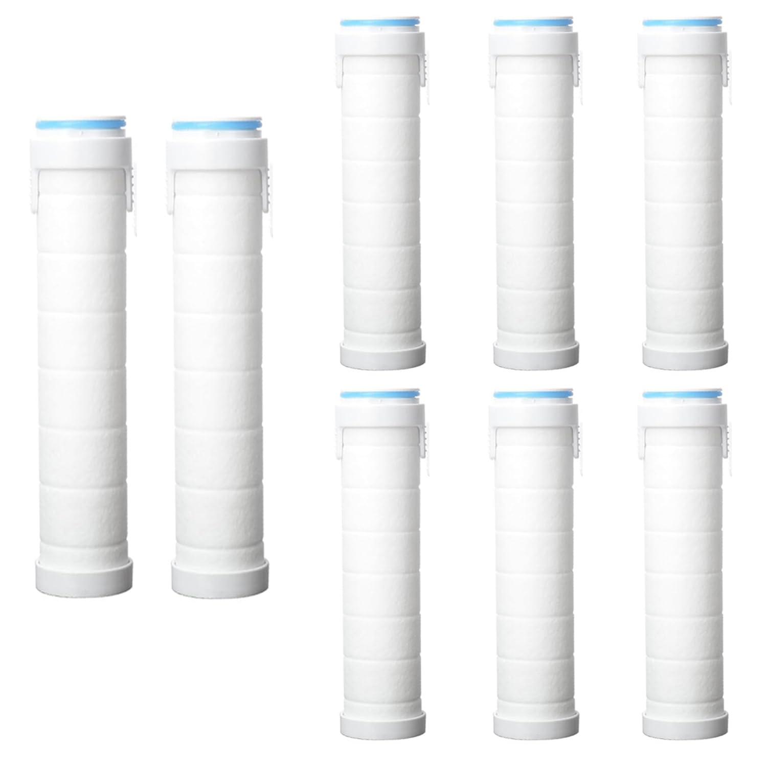High Pressure Handheld Shower Head Filter Set - 8 Pack Replacement Filters for Hard Water, Removes Chlorine & Impurities | Ideal for Bathroom, Spa, RV & Travel Use
