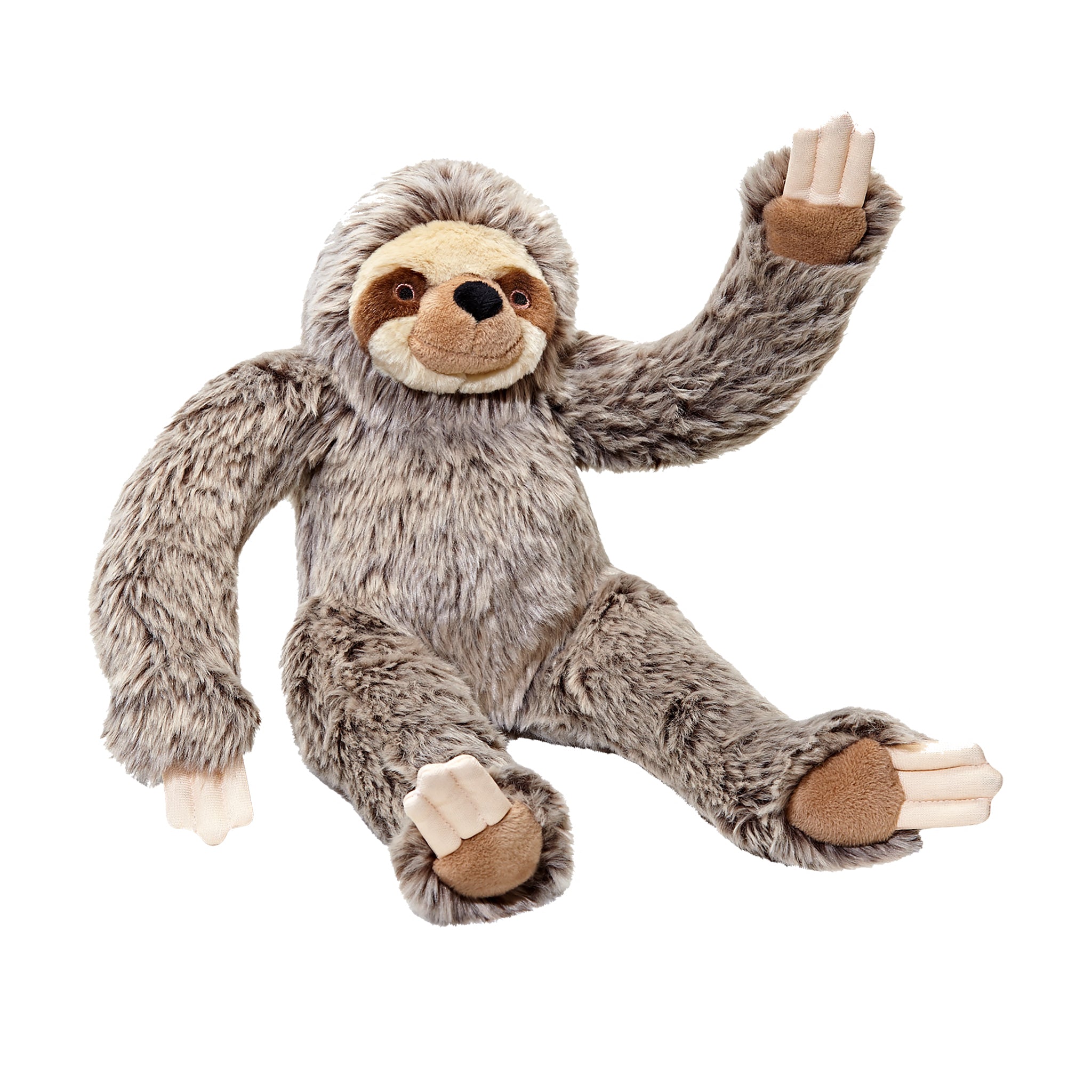 Fluff & Tuff Tico Sloth Dog Toy - Durable Plush Chew Toy for Small & Medium Dogs - Perfect for Indoor Play, Fetch & Cuddling