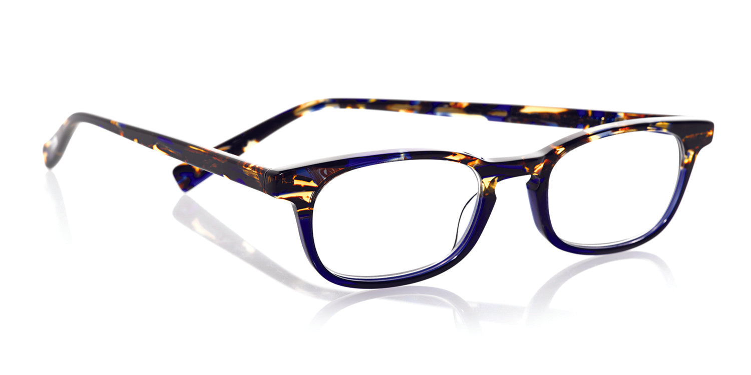 On Board Color 50 Tortoise & Navy Acetate Eyeglass Frames - Lightweight & Durable for Work, Reading & Fashion