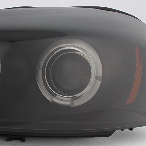 AKKON Black Smoked LED Halo Headlights & LED Tail Lights for 2006-2013 Chevy Impala - Upgrade Your Car Lighting for Night Driving & Enhanced Style