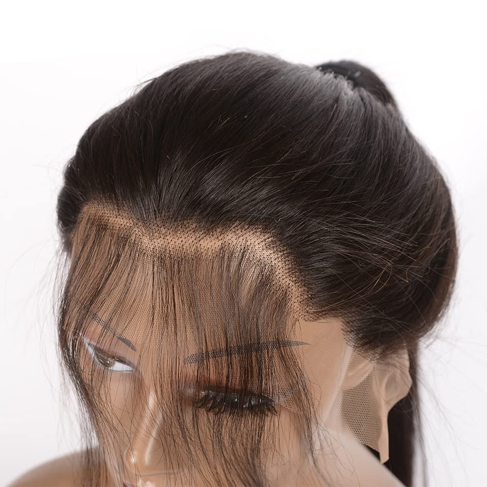 TOMYEUS Brazilian Human Hair Wig #4 Brown - 10-30 Inch Straight Lace Front Wig with 13x4 Lace Frontal | Remy Human Hair Wigs for Women | Perfect for Daily Wear, Parties & Special Occasions