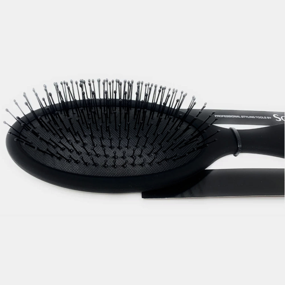 ScalpMaster Detangling Brush - Wide Tooth Cushioned Hair Brush for Wet & Dry Hair - Gentle Knot Remover for Curly, Thick, and Long Hair - Perfect for Home, Travel, and Salon Use