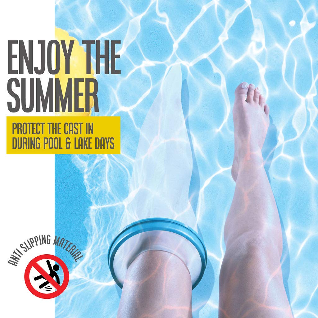 Waterproof Leg Cast Cover for Shower & Swimming - Medical Grade Protection for Broken Bones, Injuries & Post-Surgery Recovery - Ideal for Adults & Kids
