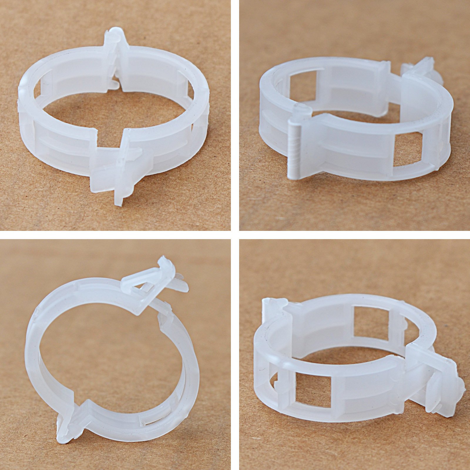 BenefitUSA 25mm Garden Clips - Tomato Trellis Clips for Vine Support, Plant Clips for Vegetables, Tomatoes, and Upright Growth (400 Pack) - Perfect for Home Gardening, Greenhouses, and Vertical Farming