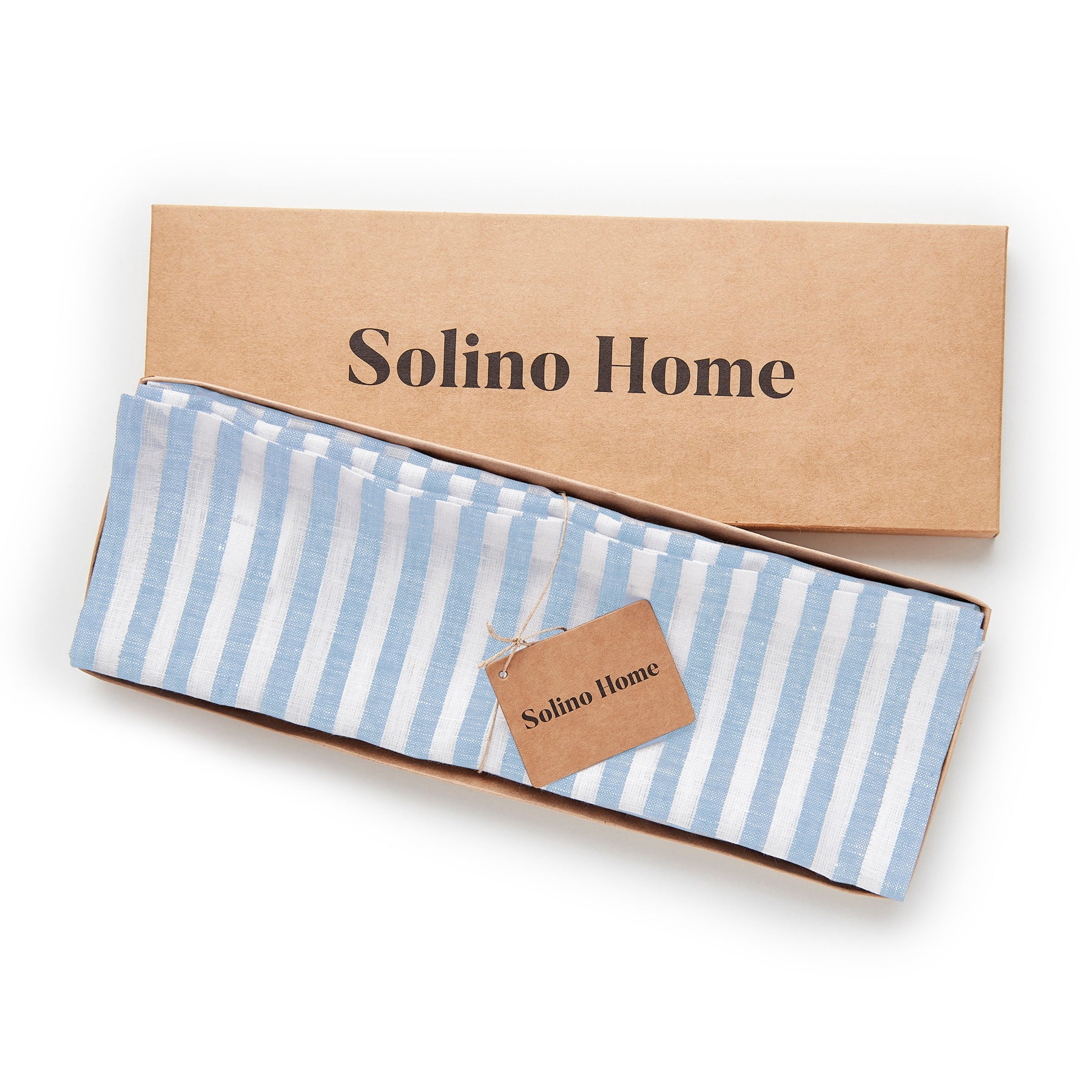 Amalfi Stripe Cotton Placemats Set of 6 - Waterproof & Washable Table Mats for Dining, Kitchen, and Party Decor - Elegant Italian-Inspired Table Setting Accessories